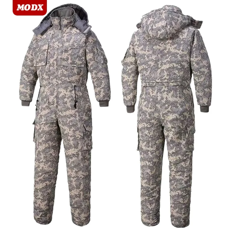 Winter Clothing Men Style - メンズ厚手コットンジャンプスーツ,防風・防水作業服,戦術服,冷蔵,防護服,倉庫,冬,1ユニット