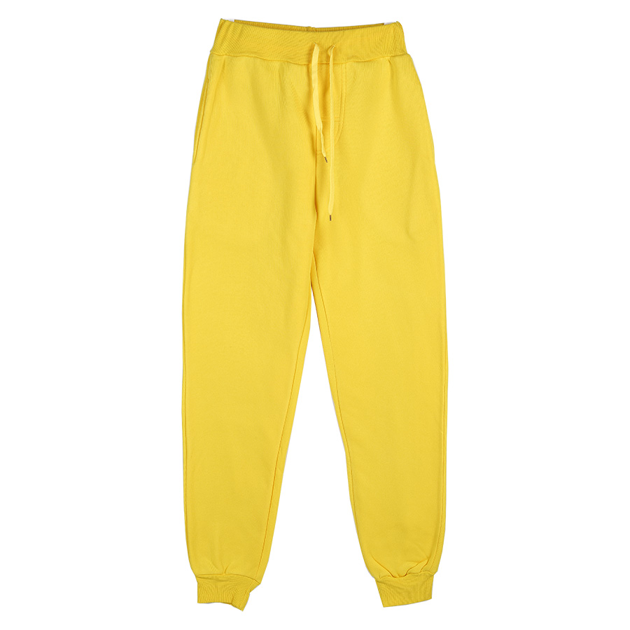 Yellow Winter Clothing - 2025年秋冬ジョガーパンツ、男女兼用、ゴムウエスト、ゆったりカジュアルパンツ、ホワイト、ベージュ、ピンク、イエロー、メンズスウェットパンツ