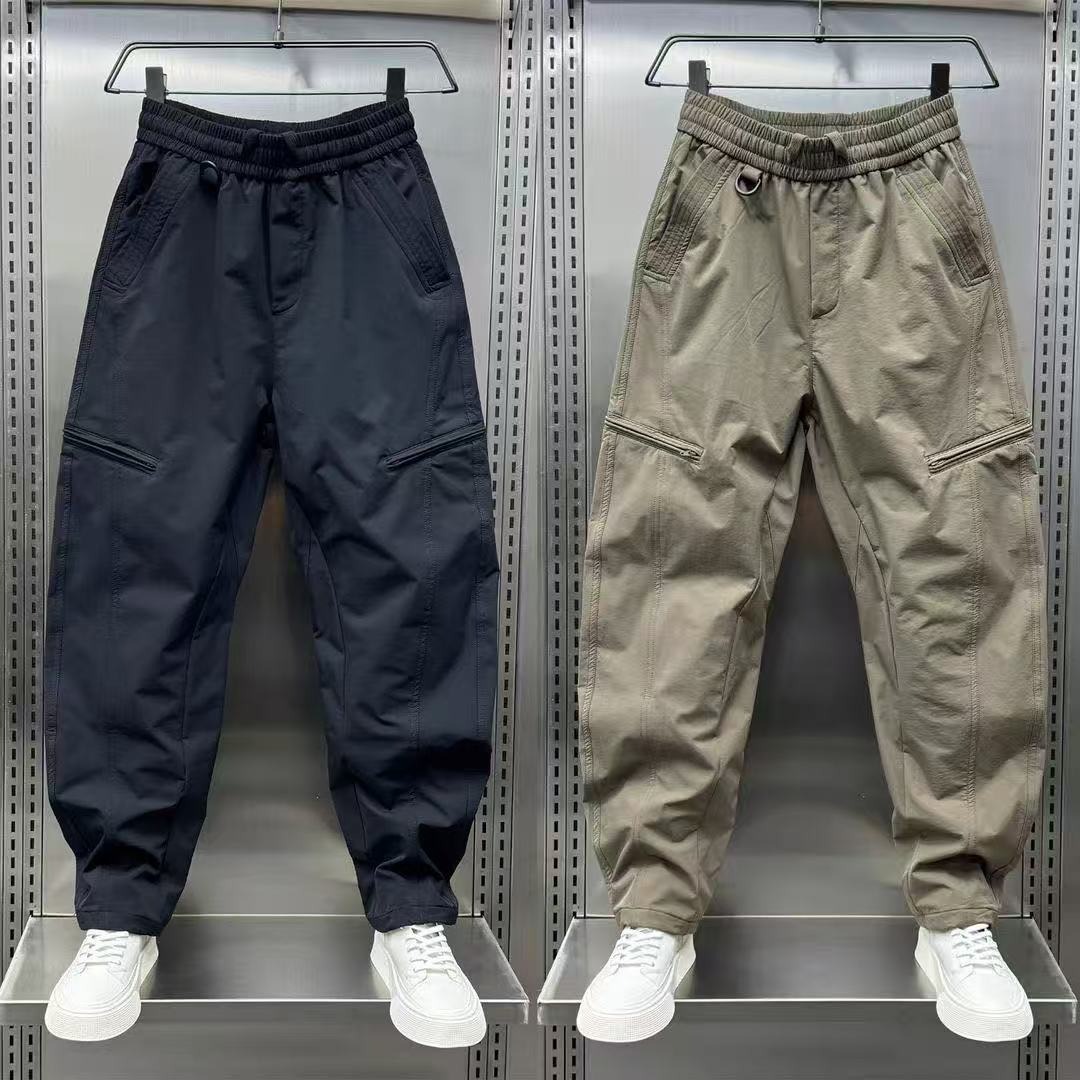 Winter Clothing Men Style - 新しい男性カジュアルパンツスウェットパンツ韓国スタイルハイストリート黒綿のズボン秋ジョギング男性服ストリート服