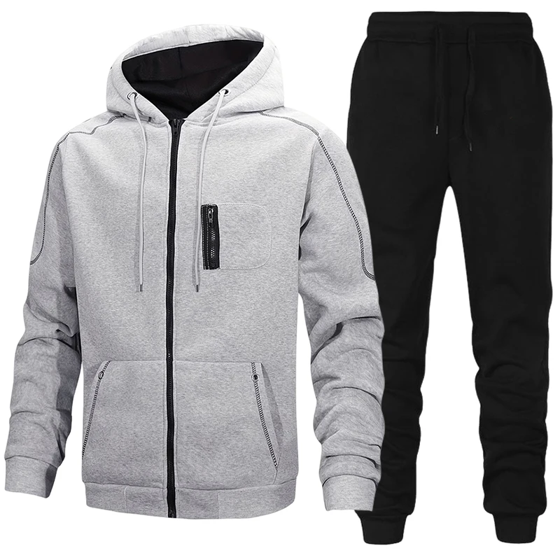 Winter Clothing Matching - メンズファッション トラックスーツ カジュアル フーディー スウェットシャツ コート