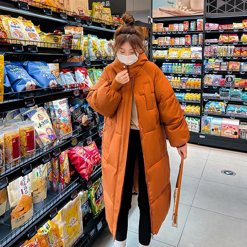 Winter Clothing Wholesale - 女性用フード付きコート,冬用防寒着,ロングキルティングジャケット,ラージサイズ,スーパーホットコート,卸売り,防雪コート韓国語