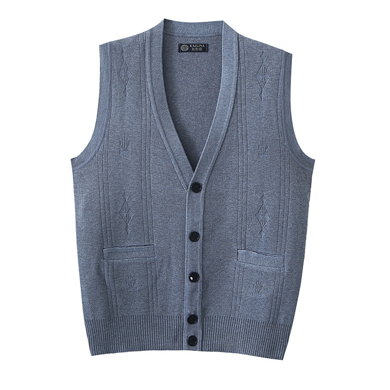 Winter Clothing Men Style - 秋冬メンズニット暖かいベストメンズレトロボタン V ネックジャンパーニットチョッキ男性セーターベストジャケット服
