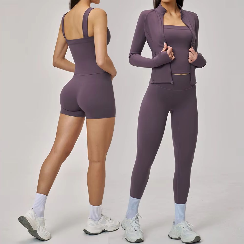 Winter Clothing Logos - 2/3点セット レディース トラックスーツ ヨガセット ワークアウトウェア スポーツウェア