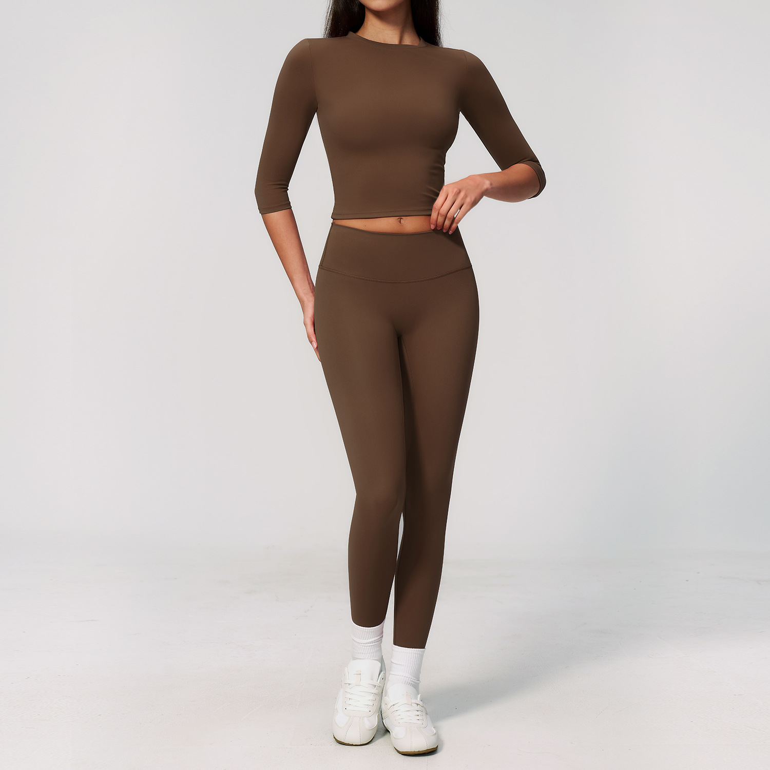 Winter Clothing Logos - ヨガスーツ 2ピース スポーツセット 速乾性 ジムセット レディース
