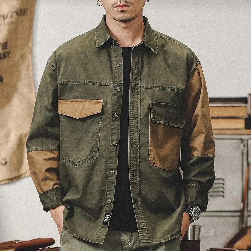 Winter Clothing Men Style - メンズボタンデニムジャケット,カウボーイコート,ポケット付き,オリジナル,トレンディ,着用,伸縮性生地,韓国服,サイズL,秋