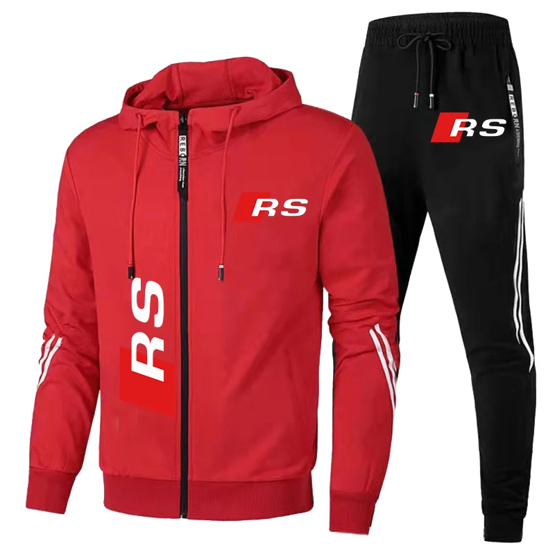 秋冬メンズ服トラックスーツアウディ RS ロゴプリントスポー - Winter Clothing Logos のレビューと価格
