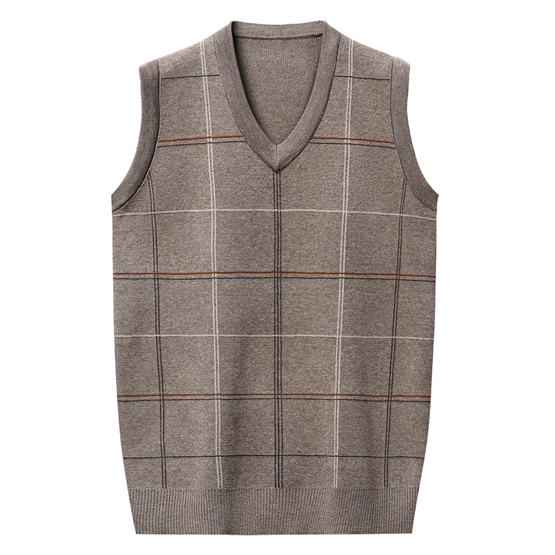秋冬メンズプルオーバーニットベストメンズ V ネック暖かいジ - Winter Clothing Men Style のレビューと価格