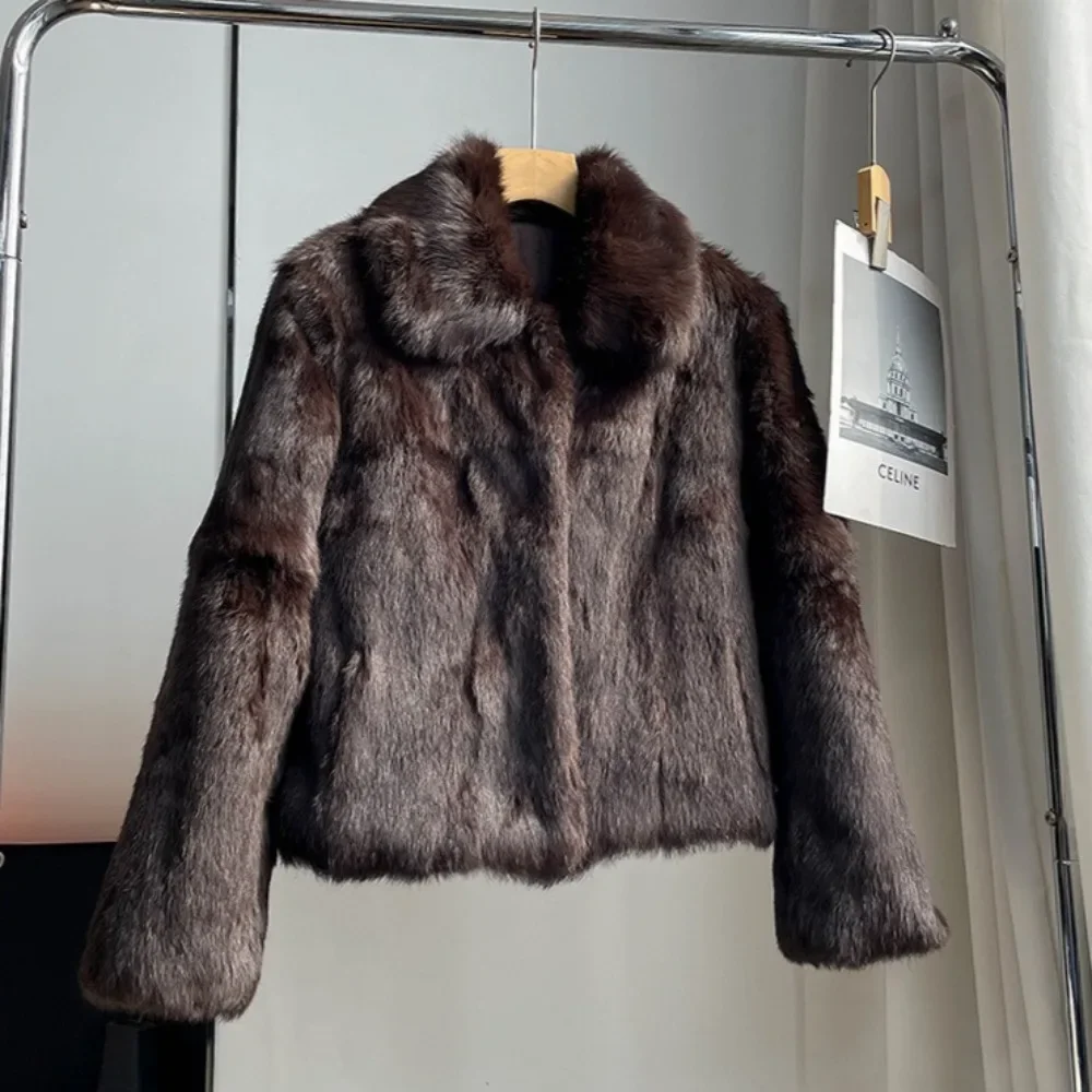 Natural Rabbit Fur Coat Women  - Winter Clothing Wholesale のレビューと価格