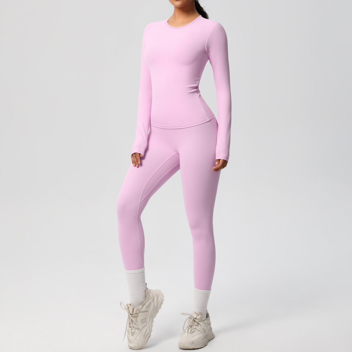 JUREN 2ピースヨガスーツ スポーツセット レディース  - Winter Clothing Logos のレビューと価格