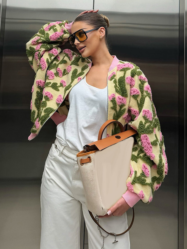 2026秋冬カジュアル3Dジャカード野球女性用ジャケット、都 - Winter Clothing Trends 2026 のレビューと価格