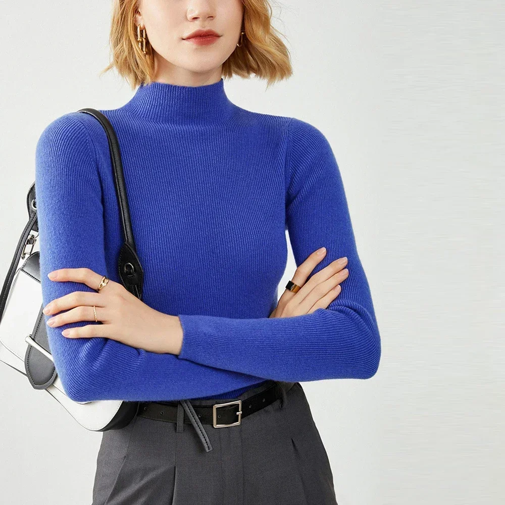 長袖ニットセーターガール S-XL 赤コーヒーグリーンイエロ - Yellow Winter Clothing のレビューと価格