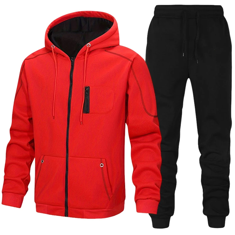 メンズファッション トラックスーツ カジュアル フーディー  - Winter Clothing Matching のレビューと価格