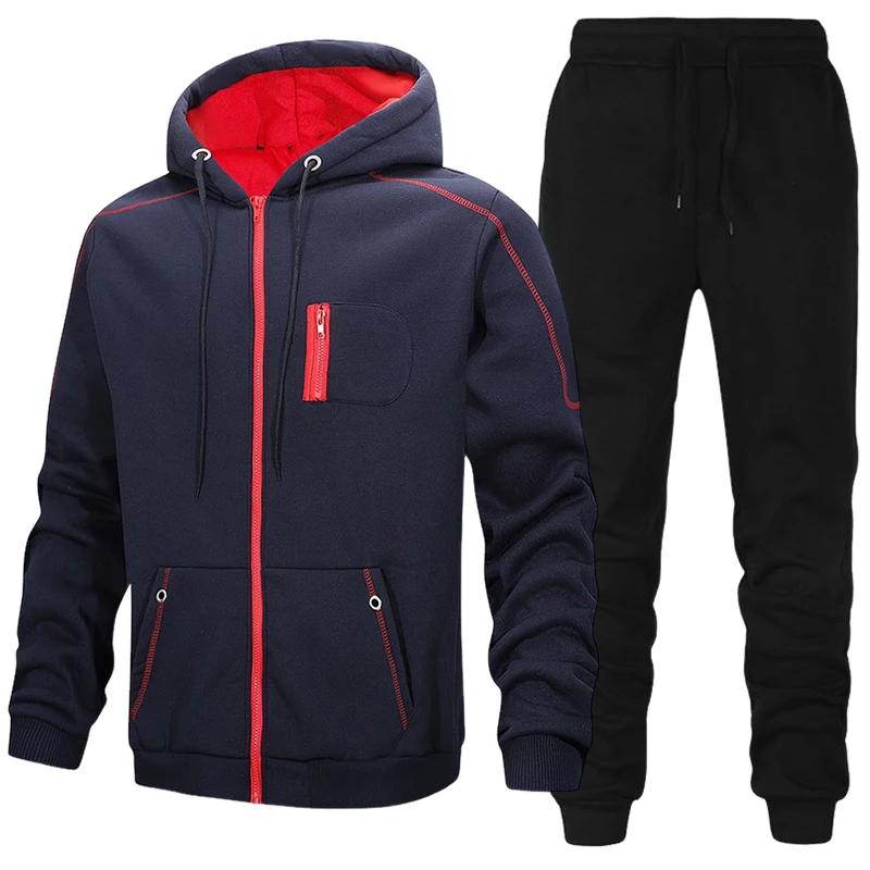 メンズファッション トラックスーツ カジュアル フーディー  - Winter Clothing Matching のレビューと価格