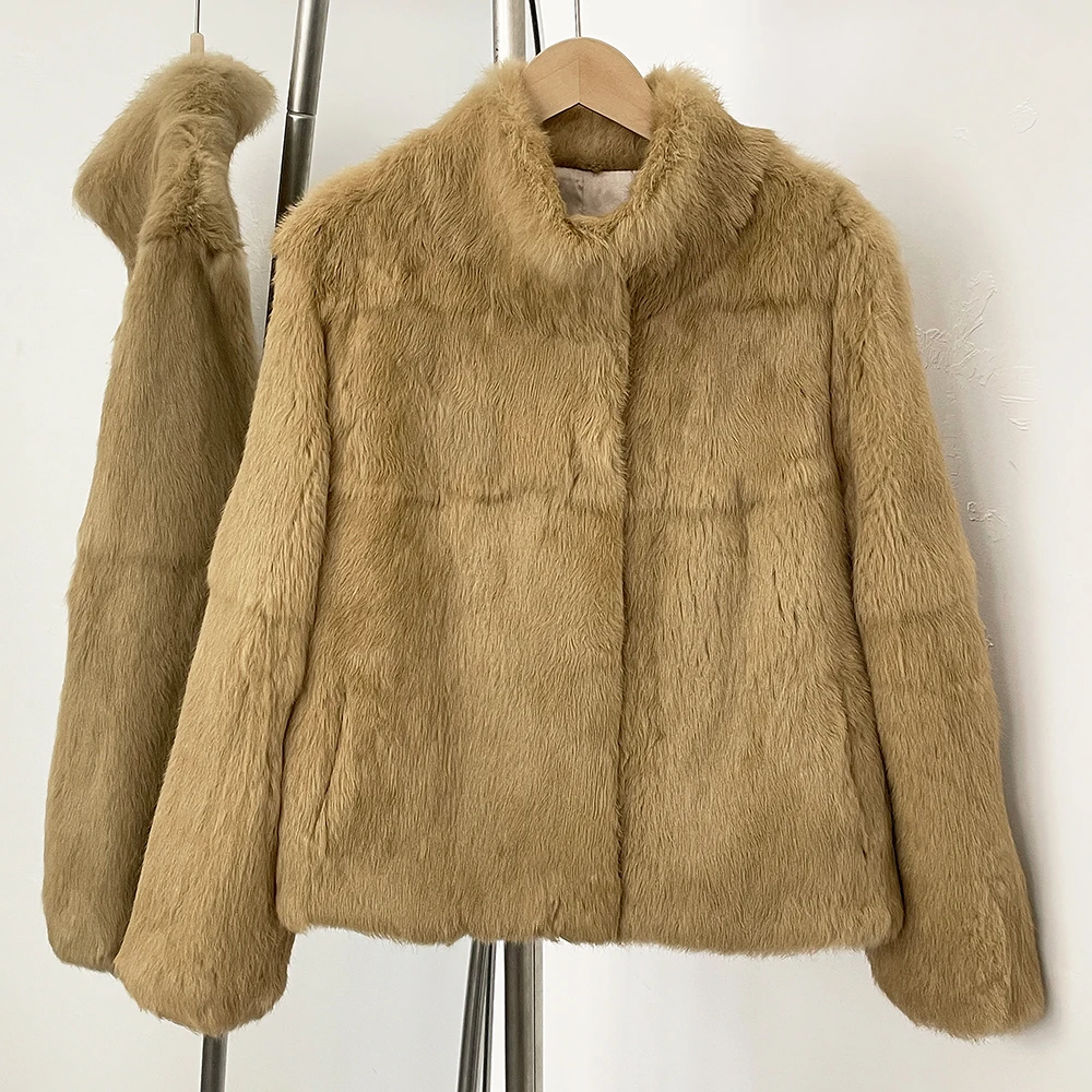 2025年秋冬新作 レディース ナチュラルラビットファーコー - Winter Clothing Wholesale のレビューと価格