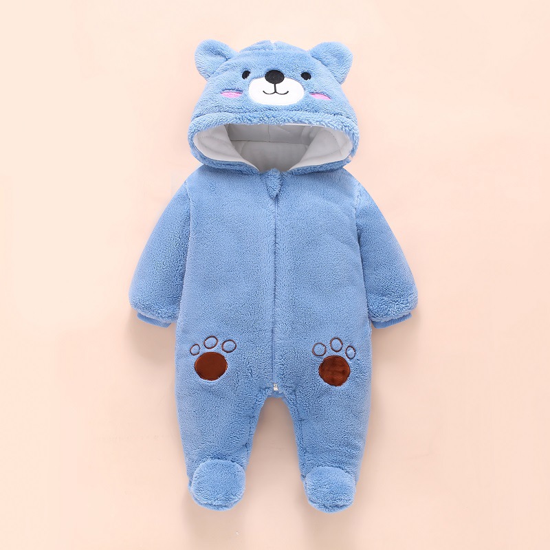 男の子と女の子のためのかわいいクマの全体的なジャンプスーツ, - Winter Clothing For 1 Year Old Girl のレビューと価格