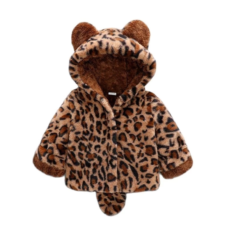 赤ちゃんのためのぬいぐるみのジャケット,ヒョウ柄,クリスマス - Winter Clothing Baby Girl のレビューと価格