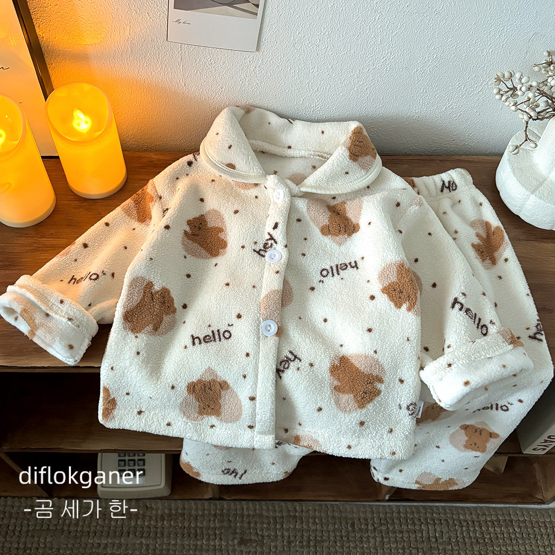 2026年新作 キッズ 秋冬 厚手 暖かい ソフトパジャマ  - Winter Clothing Baby Girl のレビューと価格
