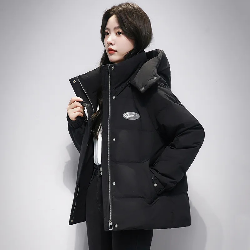 厚手のコットンダウンジャケット,ショートコート,フード付きカ - Yellow Winter Clothing のレビューと価格