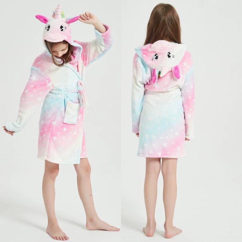 子供の動物のナイトガウン、男の子と女の子のためのフランネルパ - Winter Clothing Baby Girl のレビューと価格