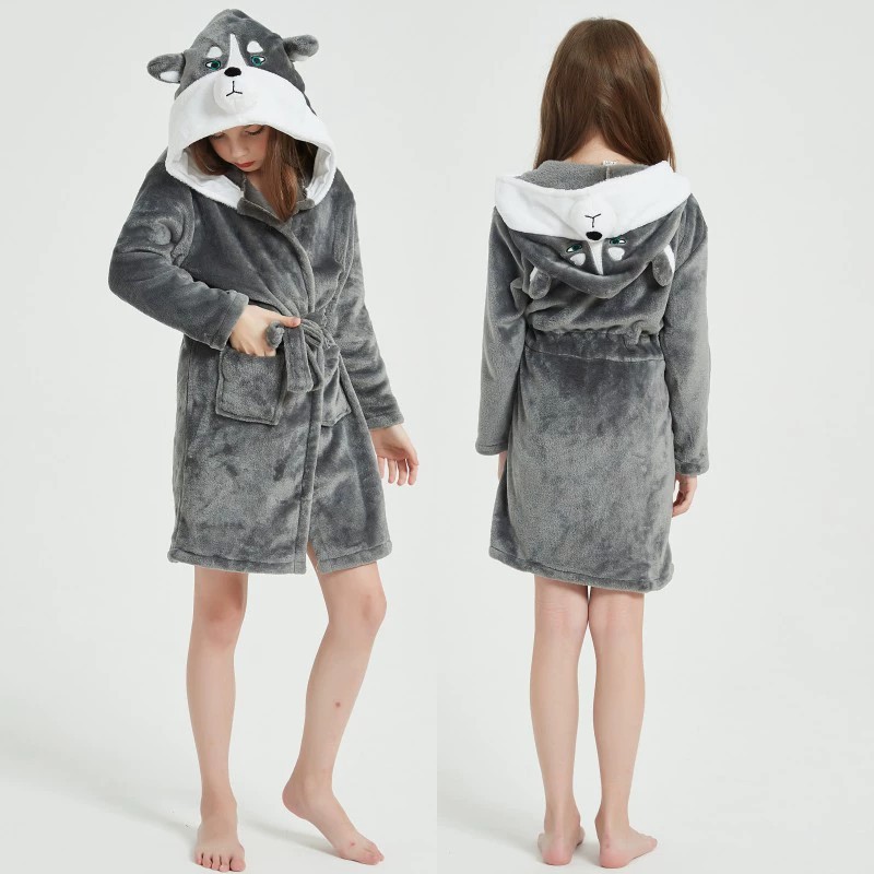 子供の動物のナイトガウン、男の子と女の子のためのフランネルパ - Winter Clothing Baby Girl のレビューと価格
