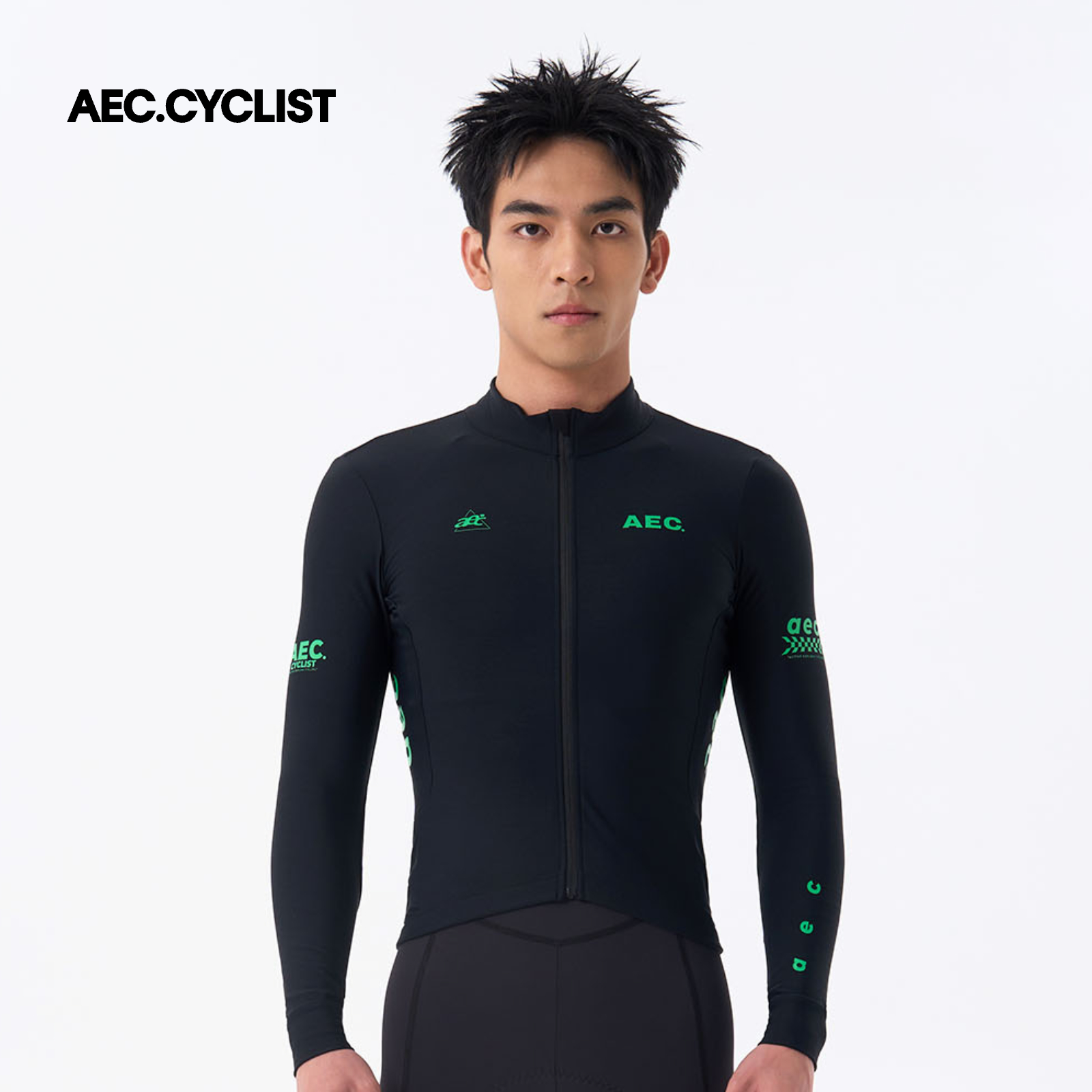 AEC.CYCLIST 男性フリースサイクリングジャージ秋冬 - Winter Clothing Logos のレビューと価格