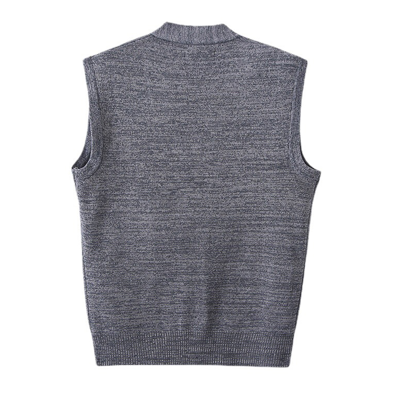 秋冬メンズニット暖かいベストメンズレトロボタン V ネックジ - Winter Clothing Men Style のレビューと価格