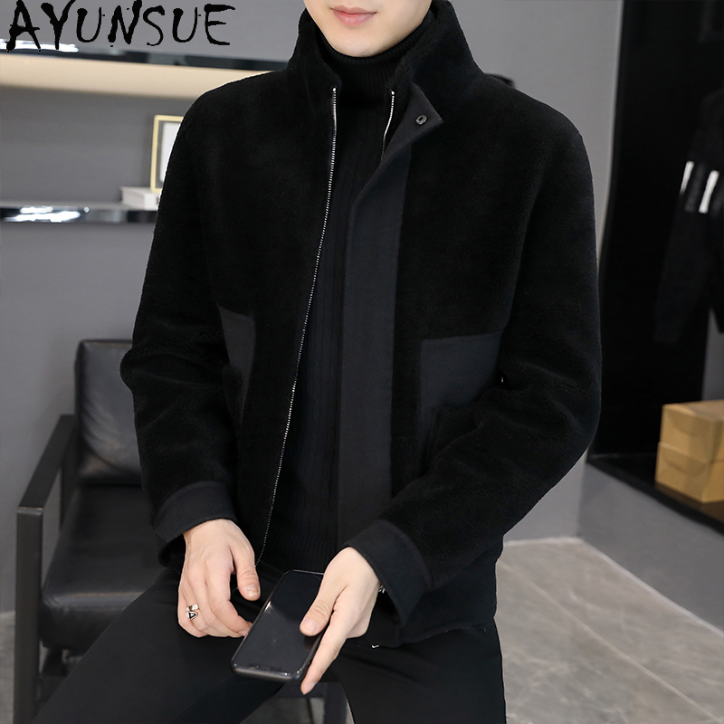 AYUNSUE 冬 100% ウールコート男性服カジュアル暖 - Winter Clothing Men Style のレビューと価格