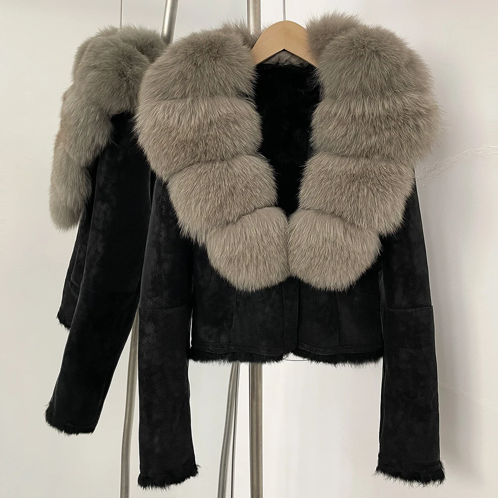 2025秋冬新作 ファー ジャケット スエード レザー 本物 - Winter Clothing Wholesale のレビューと価格