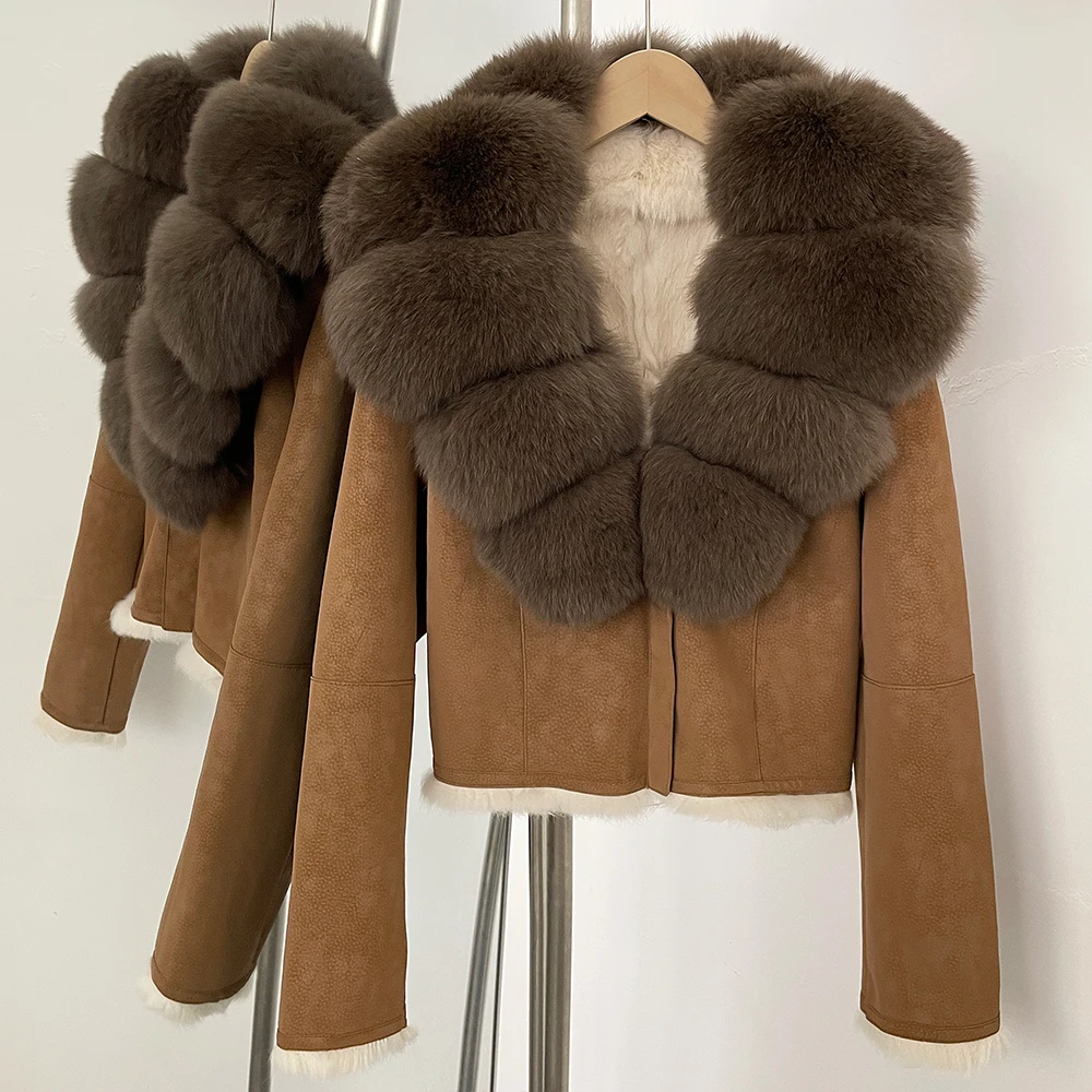 2025秋冬新作 ファー ジャケット スエード レザー 本物 - Winter Clothing Wholesale のレビューと価格