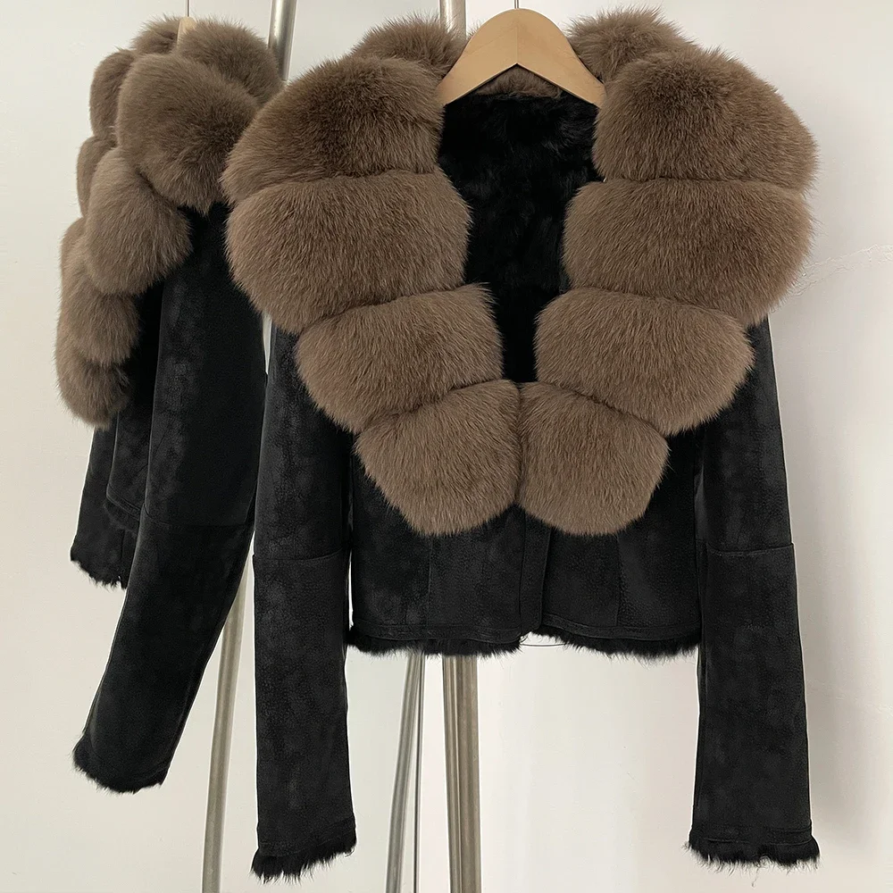 2025秋冬新作 ファー ジャケット スエード レザー 本物 - Winter Clothing Wholesale のレビューと価格