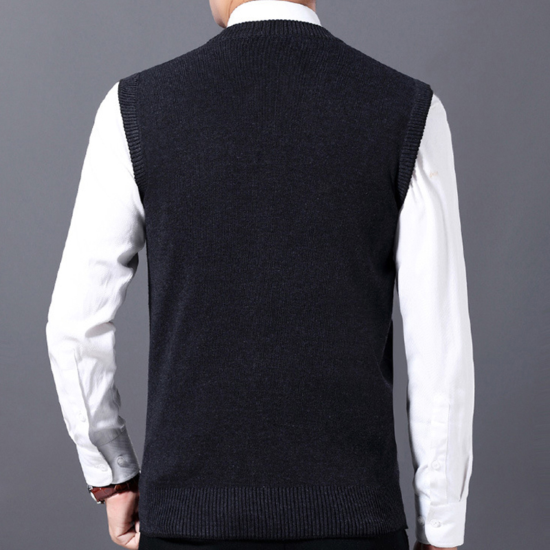 DIMUSI 冬メンズノースリーブベスト暖かいジャンパーニッ - Winter Clothing Men Style のレビューと価格