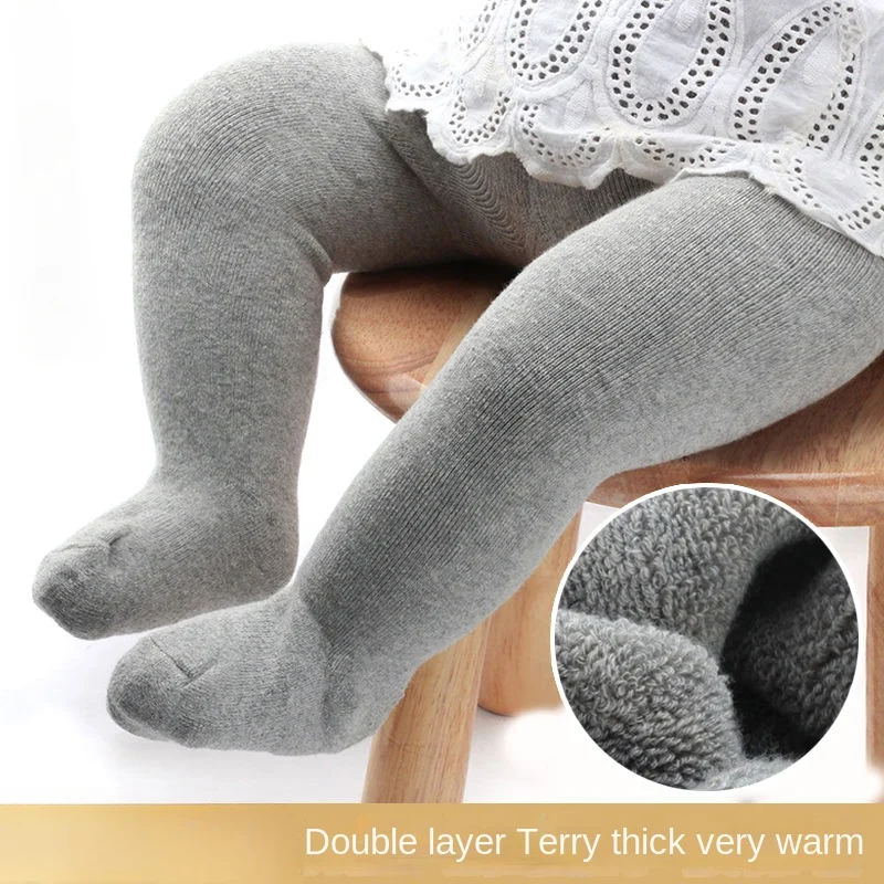 ベビータイツ冬秋無地ソフト綿厚く暖かい女の赤ちゃんタイツ新生 - Winter Clothing Baby Girl のレビューと価格
