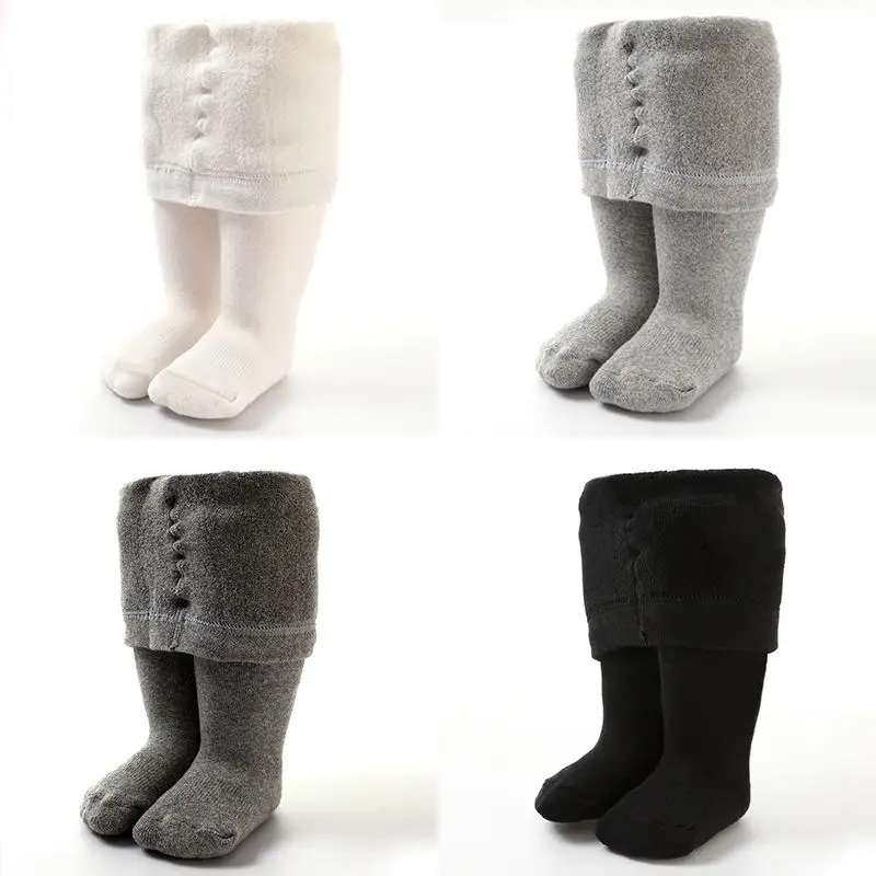 ベビータイツ冬秋無地ソフト綿厚く暖かい女の赤ちゃんタイツ新生 - Winter Clothing Baby Girl のレビューと価格