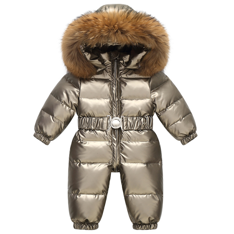 子供用フード付きダウンジャケット,男の子用の暖かいジャンプス - Winter Clothing Baby Girl のレビューと価格