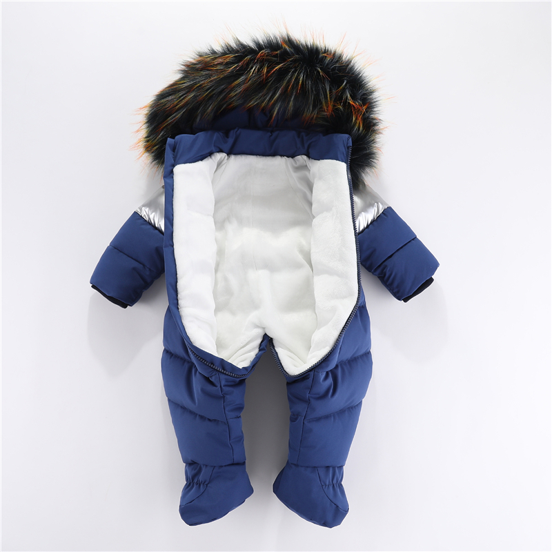 冬新生児ロンパース手袋付き暖かい厚みのある女の赤ちゃん服フー - Winter Clothing Baby Girl のレビューと価格