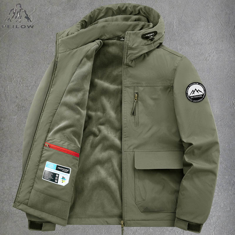 厚手で暖かい多ポケット冬用ボンバージャケット メンズ 高品質 - Quality Winter Clothing Bomber Jacket のレビューと価格