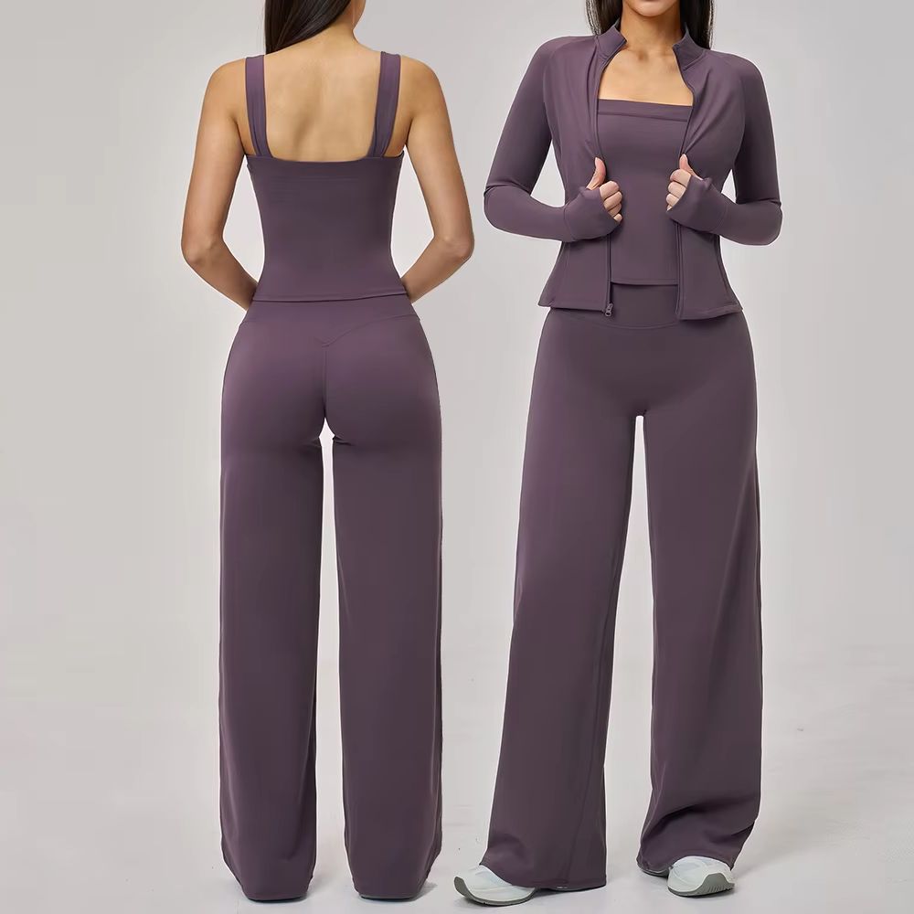 ヨガセット レディース スポーツウェア 2/3点セット ジム - Winter Clothing Logos のレビューと価格
