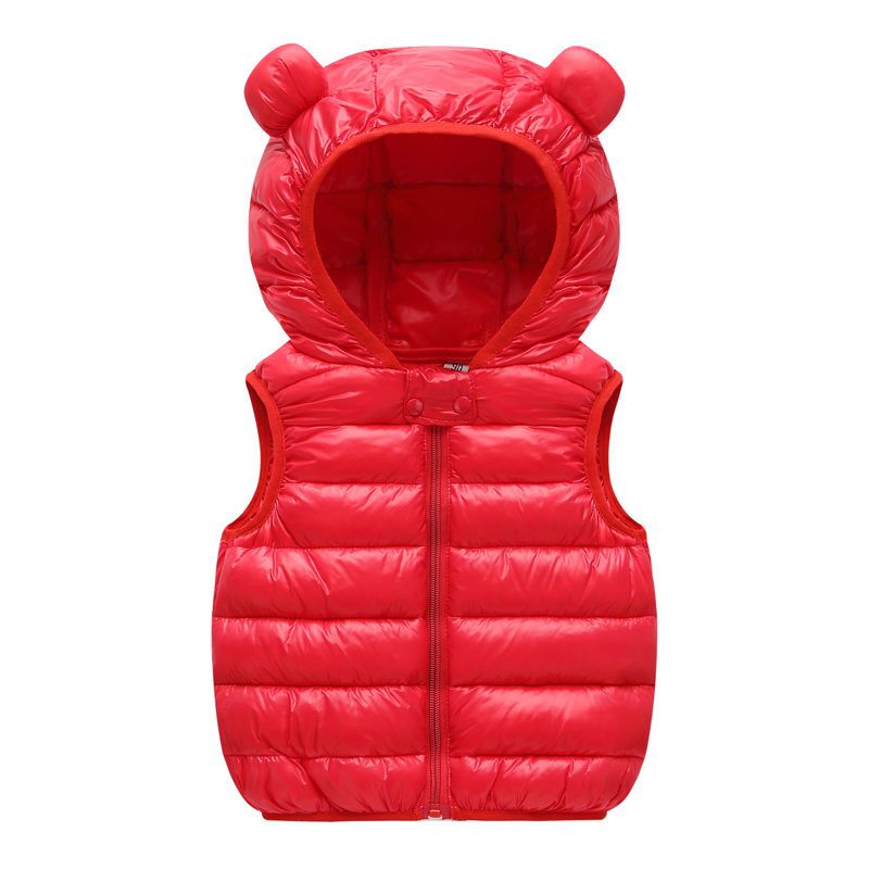 新しい赤ちゃん男の子女の子ウォームダウンベスト秋冬綿チョッキ - Winter Clothing For 1 Year Old Girl のレビューと価格