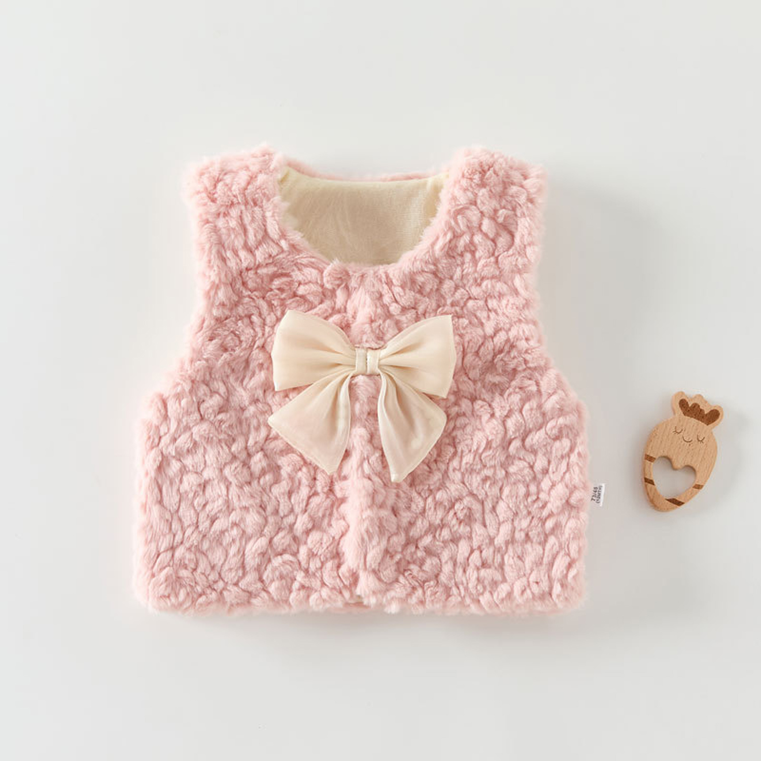 秋冬新生児女の子服ベスト幼児女の子服衣装フェイクファーベスト - Winter Clothing For 1 Year Old Girl のレビューと価格