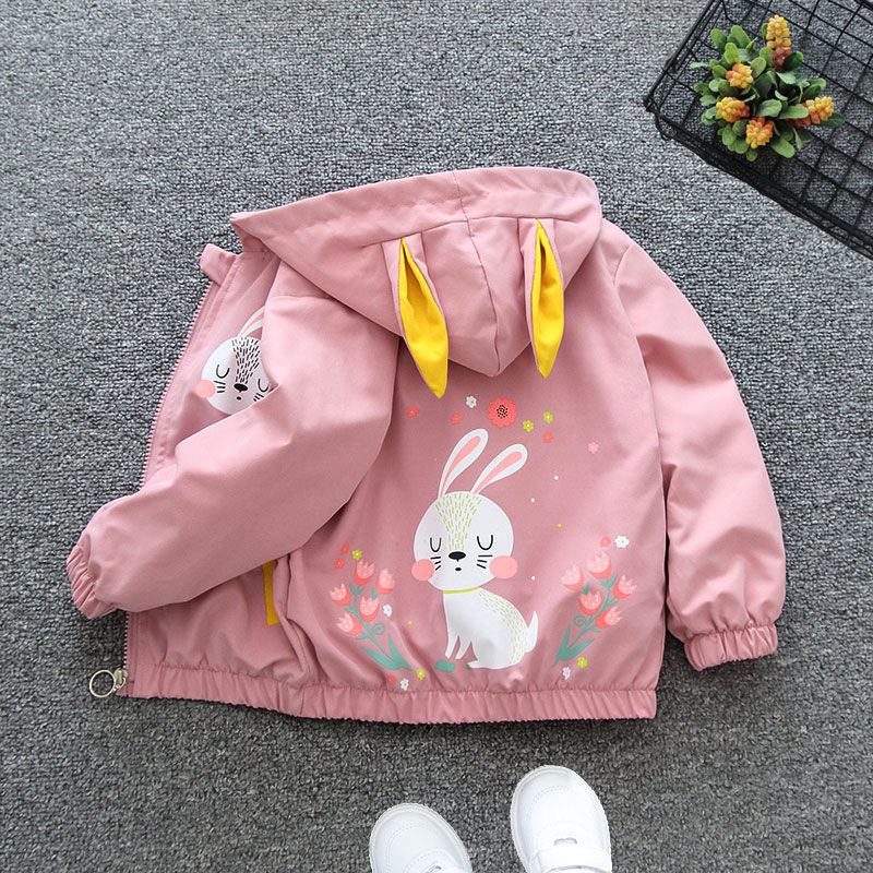 小さな女の子のためのトンボフード付きトレンチコート,ジッパー - Winter Clothing For 1 Year Old Girl のレビューと価格