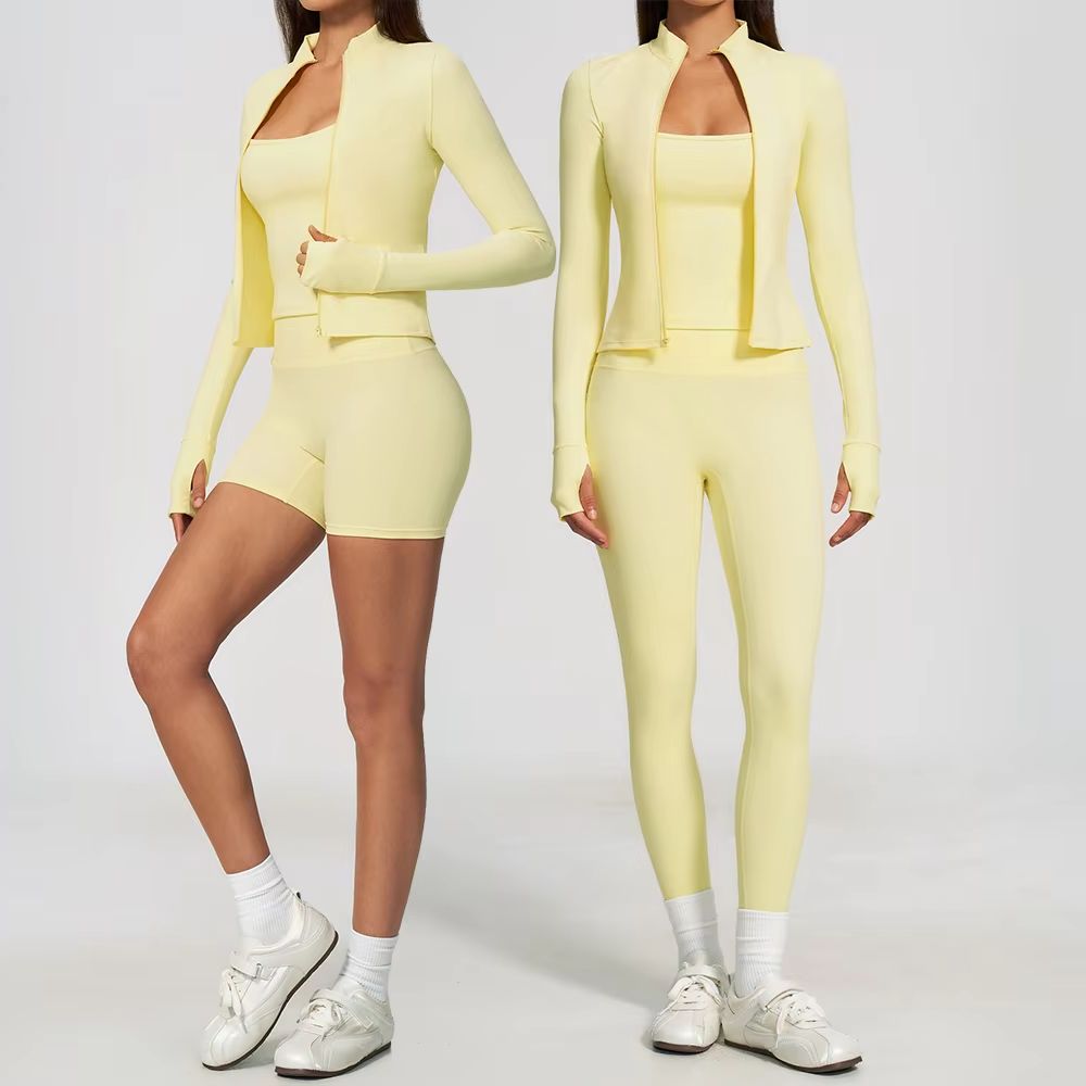女性用ヨガセット 3点セット ワークアウトセット スポーツウ - Winter Clothing Logos のレビューと価格