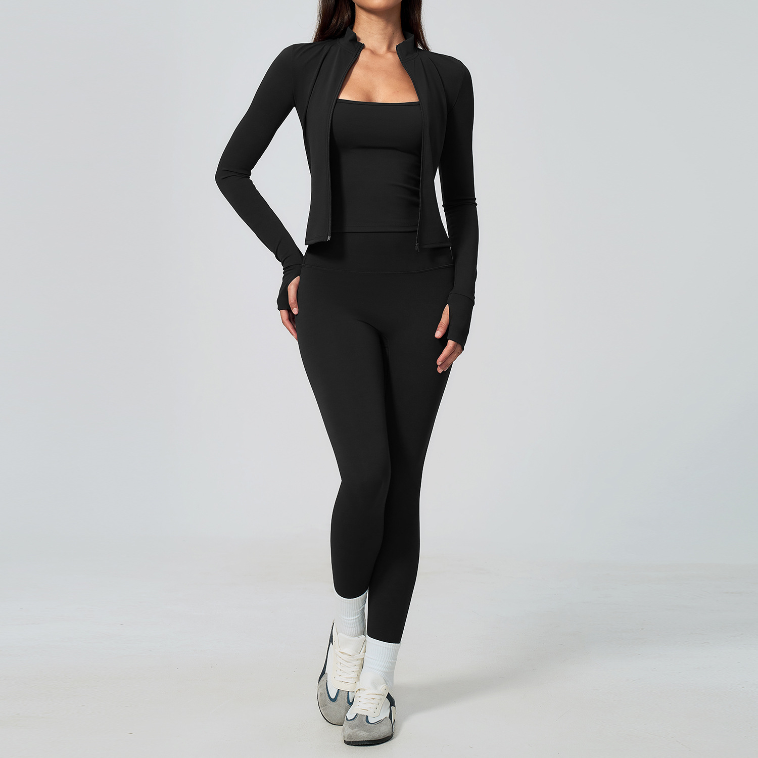 女性用ヨガセット 3点セット ワークアウトセット スポーツウ - Winter Clothing Logos のレビューと価格