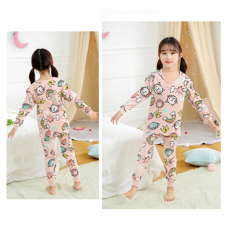 綿100% 男の子用パジャマセット 女の子用寝間着 春秋冬  - Yellow Winter Clothing のレビューと価格