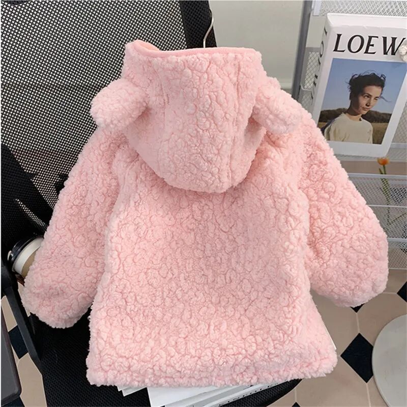 新生児と女の子用コート、秋冬用プラッシュ厚手子供用西洋風ラム - Winter Clothing For 1 Year Old Girl のレビューと価格