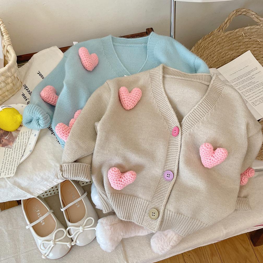 男の子と女の子のための3次元ニットカーディガン,子供のための - Winter Clothing For 1 Year Old Girl のレビューと価格