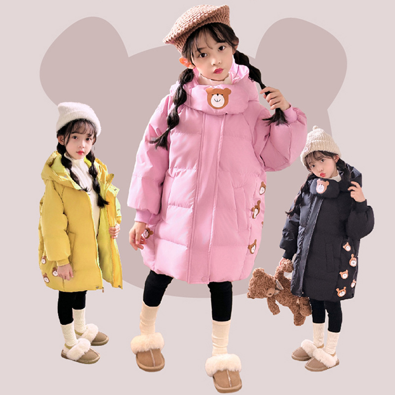 冬の女の子用ダウンジャケット、ロングスタイル、厚手で暖かい、 - Winter Clothing For 1 Year Old Girl のレビューと価格
