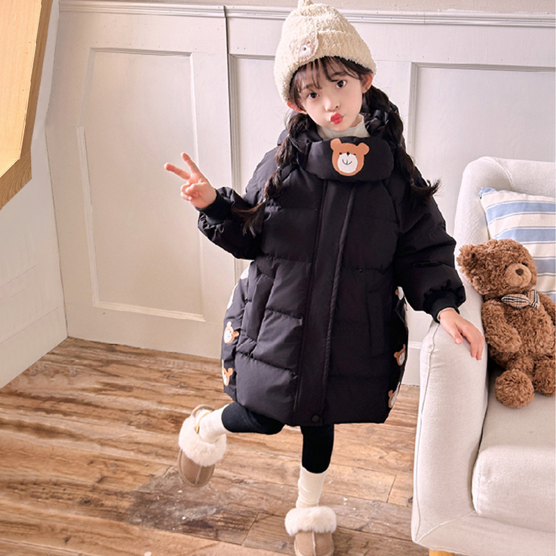 冬の女の子用ダウンジャケット、ロングスタイル、厚手で暖かい、 - Winter Clothing For 1 Year Old Girl のレビューと価格