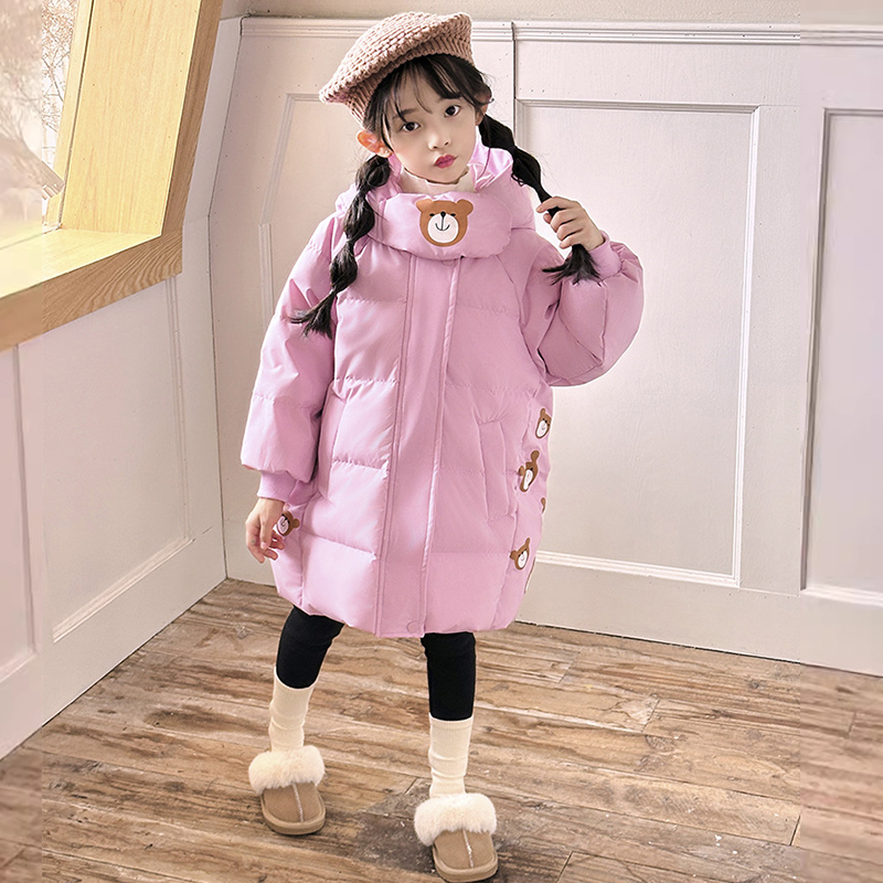 冬の女の子用ダウンジャケット、ロングスタイル、厚手で暖かい、 - Winter Clothing For 1 Year Old Girl のレビューと価格