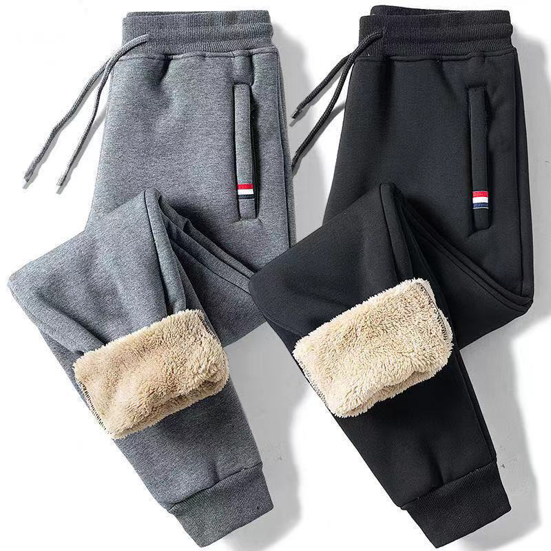 冬のメンズコットンタイトトラックパンツフリース裏地厚いラムス - Winter Clothing Wholesale のレビューと価格