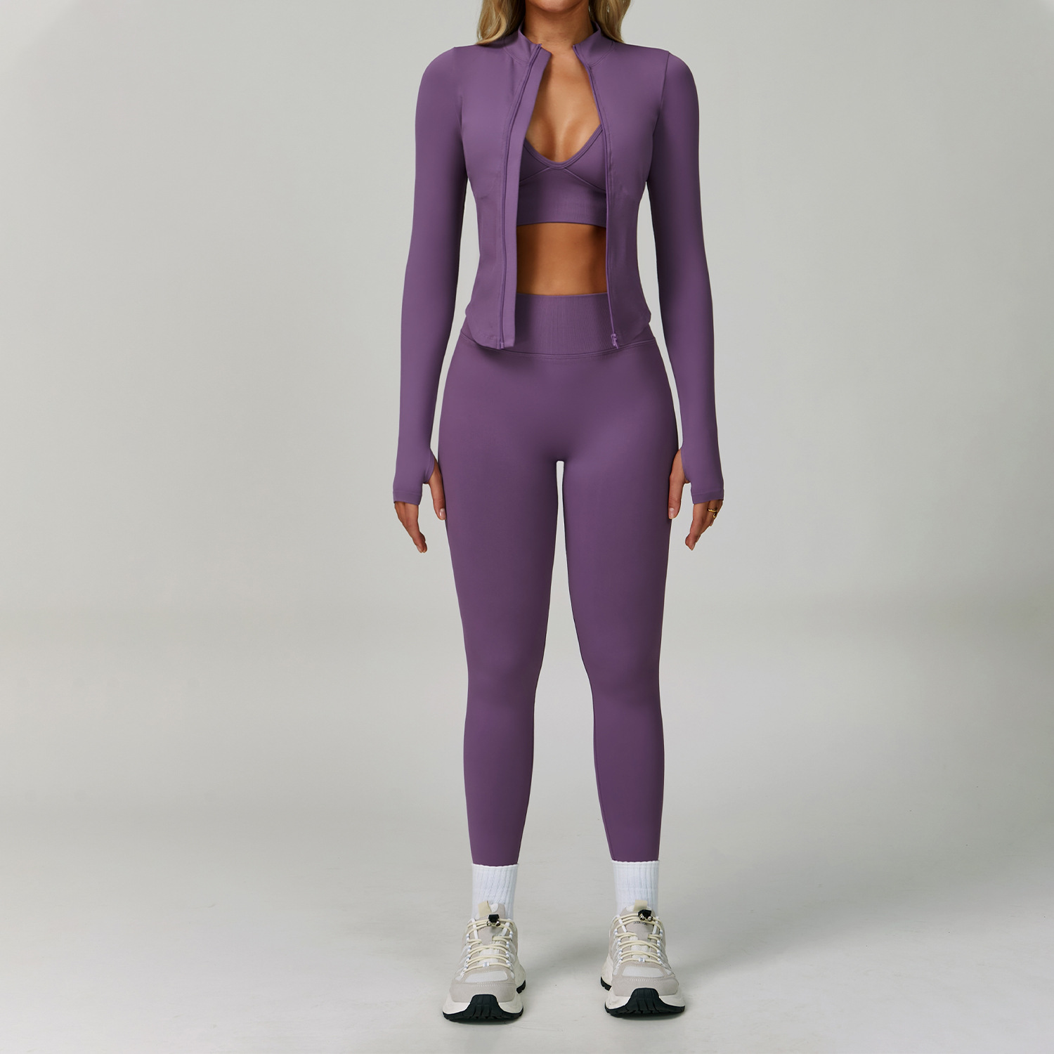 2/3ピースヨガスーツスポーツセット レディーストラックスー - Winter Clothing Logos のレビューと価格
